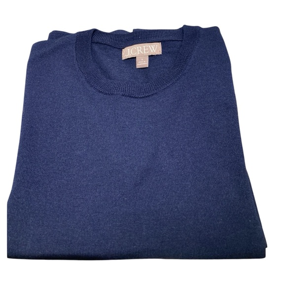 Something blue! J Crew Carolyn navy merino wool crew neck sweater! NWOT - Picture 6 of 7
